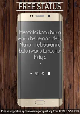 Status Wa Kata Cinta android App screenshot 0