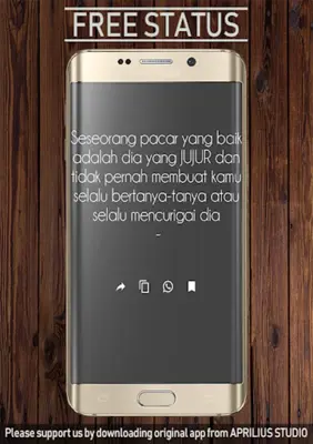 Status Wa Kata Cinta android App screenshot 2